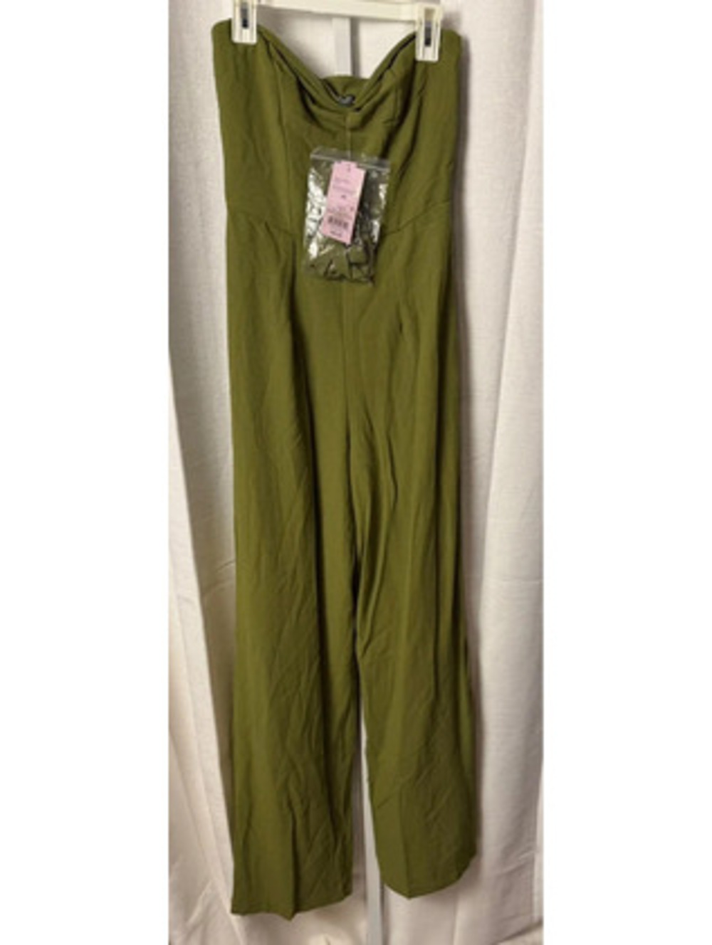 Wild Fable Olive Green Strapless Jumpsuit with Removable Straps XS